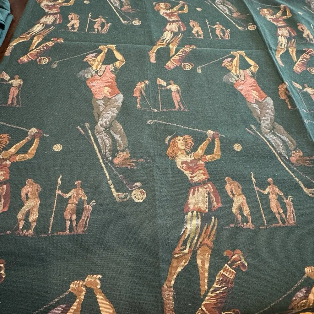 Lot of 5 High-End Tablecloths – 3 LogoSkirt Banquet + 2 Vintage‎ Highland  Golf